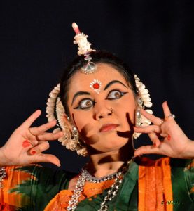 Odissi dancer facial expression