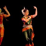 Odissi dancers perform